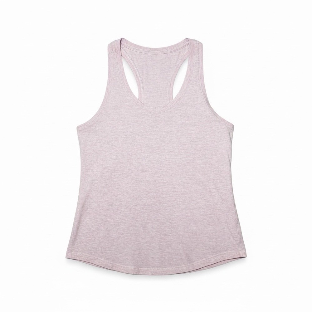 Lululemon Love Tank Women's Heathered Pink Size 6 Pima Cotton Athleisure Yoga